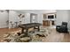 Basement featuring a pool table, bar area, and custom area rug at 16244 Perrault Ct, Fishers, IN 46040