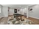 Basement featuring a pool table, bar area, custom area rug, and decor at 16244 Perrault Ct, Fishers, IN 46040
