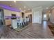 Modern kitchen boasting an island with seating and stainless steel appliances at 17255 Seaboard Pl, Noblesville, IN 46060