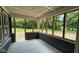 Enclosed patio featuring a brick base and open views of the outdoors at 1960 Delp Ct, Avon, IN 46123