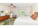 Light-filled bedroom featuring modern decor and a large sunny window at 2433 Hideaway S Dr, Indianapolis, IN 46268