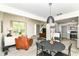 Open living area featuring a round table, seating and decor at 2433 Hideaway S Dr, Indianapolis, IN 46268