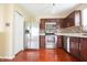 Updated kitchen featuring stainless steel appliances, modern cabinets, and sleek countertops at 2434 Harvest Moon Dr, Greenwood, IN 46143