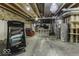 Unfinished basement showing utilities, exposed ceiling, and miscellaneous objects at 2502 Colinbrook Pkwy, Greenwood, IN 46143