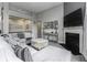 Comfortable living room boasting a fireplace and stylish decor at 2502 Colinbrook Pkwy, Greenwood, IN 46143