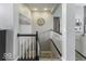 Stairway with black and white railing at 2502 Colinbrook Pkwy, Greenwood, IN 46143