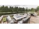 Beautiful outdoor deck with seating and view of a pond, perfect for entertaining at 3714 Turfway Ct, Indianapolis, IN 46228