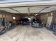 Spacious two-car garage with ample storage space for vehicles, tools, and equipment, a practical amenity at 421 W Hendricks St, Shelbyville, IN 46176