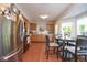 Charming kitchen features wood cabinets, stainless steel appliances, and a cozy breakfast nook at 4342 Sequoia Ct, Greenwood, IN 46143