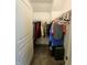 Well-organized walk-in closet with ample hanging space and storage solutions at 4817 Allium Dr, Plainfield, IN 46168