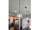 Contemporary kitchen with a glass ball pendant light fixture and stainless steel appliances at 4817 Allium Dr, Plainfield, IN 46168