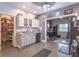 Modern kitchen with stainless steel appliances, granite countertops, tile backsplash and custom cabinets at 505 Jones Pl, Martinsville, IN 46151