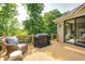 Deck with grill and patio furniture showcasing an outdoor living space at 6940 Mockernut Ct, Plainfield, IN 46168