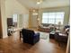 Inviting living room with wood flooring, vaulted ceilings and comfortable seating area at 6956 Park Square Dr # D, Avon, IN 46123