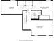 Basement floor plan displaying a bedroom, electrical room, living room, bath and hall at 7105 Sylvan Ridge Rd, Indianapolis, IN 46240