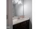 Bathroom with vanity, dark wood cabinets, and light countertop at 7329 Birch Leaf Dr, Indianapolis, IN 46259