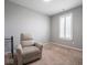 Bedroom with a recliner chair and blinds at 7329 Birch Leaf Dr, Indianapolis, IN 46259