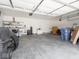 Spacious garage with ample storage space and bright lighting at 7329 Birch Leaf Dr, Indianapolis, IN 46259