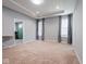 The main bedroom has recessed lighting, neutral paint, and carpeted floors at 7329 Birch Leaf Dr, Indianapolis, IN 46259