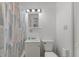 This bathroom features a shower, vanity, and toilet at 89 S Grant St, Martinsville, IN 46151