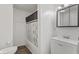 This bathroom features a shower, vanity, and toilet at 89 S Grant St, Martinsville, IN 46151