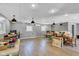 Spacious basement with recessed lighting, perfect for a recreation room, home theater, or additional living space at 900 W Busby St, Lebanon, IN 46052