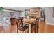Spacious dining room with a fireplace and an open layout at 900 W Busby St, Lebanon, IN 46052