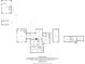 Detailed floor plan outlining square footage and layout; contains kitchen, living room, garage, bedrooms and deck at 900 W Busby St, Lebanon, IN 46052