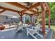 A cozy gazebo with seating, ideal for enjoying the outdoors in comfort and style, and perfect for entertaining at 900 W Busby St, Lebanon, IN 46052