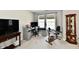 A nicely furnished bedroom with neutral walls and a window view at 10519 Hyacinth Ct, Noblesville, IN 46060