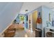 Efficient kitchen space and laundry area offers convenience and functionality at 1413 N Lost Lake Rd, Columbus, IN 47201