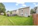 Spacious backyard bordered by a wooden fence, offering privacy and plenty of room at 2270 Collins Way, Greenfield, IN 46140
