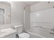Clean bathroom featuring a shower and tub combination and modern vanity, well-maintained at 2270 Collins Way, Greenfield, IN 46140