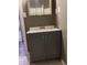 Bathroom vanity with a sink and storage at 319 S Temple Ave, Indianapolis, IN 46201