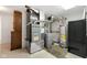 Utility area with furnace, water heater, storage, and safe at 3532 Clearwater Cir, Indianapolis, IN 46240