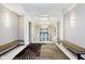 Beautifully decorated hallway with carpet and stylish ceiling with modern lighting at 355 E Ohio St # 209, Indianapolis, IN 46204