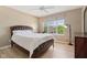 Bright bedroom features a large window that provides ample natural light and nice views at 4017 Ivory Ct, Carmel, IN 46074
