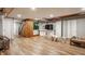 Finished basement featuring a staircase, TV area, and play area, providing versatile space for Gathering activities at 4415 N Illinois St, Indianapolis, IN 46208