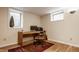 Well-lit home office with modern desk, accent rug and natural light at 4415 N Illinois St, Indianapolis, IN 46208
