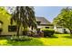 View of the backyard with an inviting wooden deck area perfect for relaxing at 4428 Edinburgh Pt, Indianapolis, IN 46228