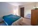 Bedroom with soft lighting and simple decor at 4428 Tucson Dr, Indianapolis, IN 46241