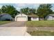 Charming home with a two-car garage, well-manicured lawn, and mature trees at 4428 Tucson Dr, Indianapolis, IN 46241