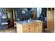 Spacious kitchen with a large island, custom cabinets, and updated finishes at 4849 S 500 E, Greenfield, IN 46140
