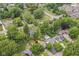 Aerial view of the house and surrounding neighborhood near the Monon Trail at 5884 Compton St, Indianapolis, IN 46220