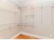 Walk in closet with shelving and hardwood floors at 5884 Compton St, Indianapolis, IN 46220