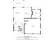 First floor plan showcasing kitchen, living room, dining room, and garage at 5884 Compton St, Indianapolis, IN 46220