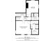 Detailed floor plan showcasing the layout of the bedrooms, bathrooms, and halls of the home at 5884 Compton St, Indianapolis, IN 46220