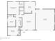Simplified floor plan showing the layout of the house including 3 bedrooms and a garage at 6310 Kellum Dr, Indianapolis, IN 46221