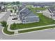Beautiful two-story home showcasing well-manicured lawn and lovely landscaping in a friendly neighborhood at 640 Axford Bay Dr, Westfield, IN 46074