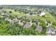 Scenic aerial perspective capturing the home's position within a lovely golf course neighborhood at 11393 Muirfield Trce, Fishers, IN 46037
